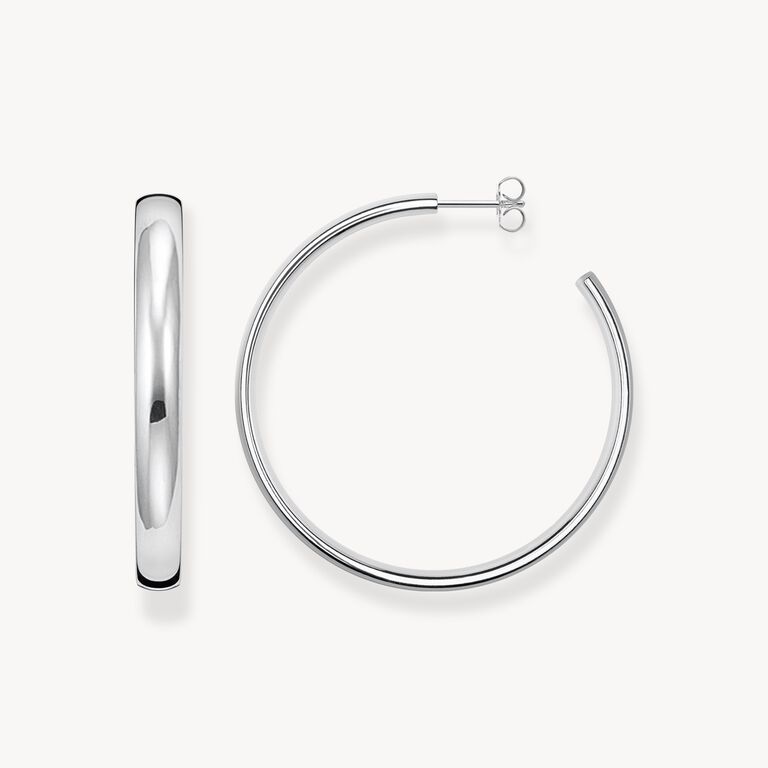 Thomas Sabo Creoles Silver Big Chunky Hoop Earrings