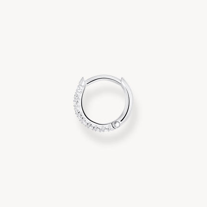 Thomas Sabo Hoop Earrings, White Stone - Set of 2