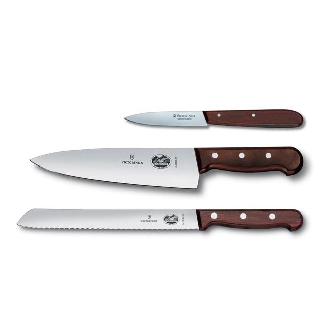 Victorinox Wood 3-Pc Knife Set - Wood Maple