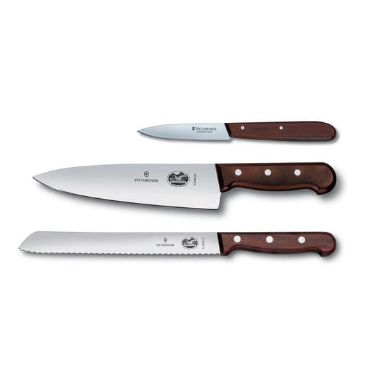 Victorinox Wood 3-Pc Knife Set - Wood Maple