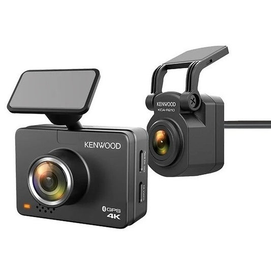 Kenwood 4K HD Dash Cam with 2" Display GPS WiFi and Rear-View Cam