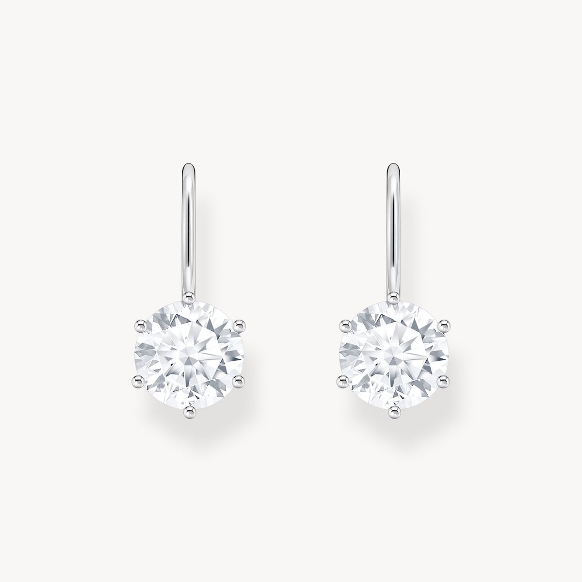 Thomas Sabo Basic White Silver Pierced Earrings