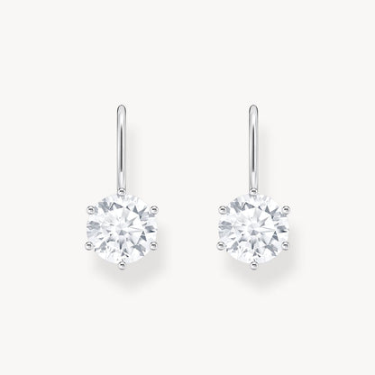 Thomas Sabo Basic White Silver Pierced Earrings