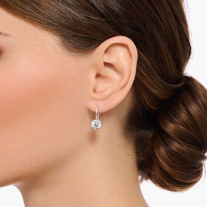 Thomas Sabo Basic White Silver Pierced Earrings