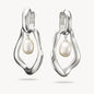 Thomas Sabo Silver Hoop Earrings with Fresh Water Pearls