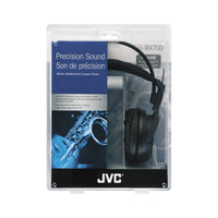 JVC HA-RX700 Wired Over-Ear Headphones - Black retail packaging