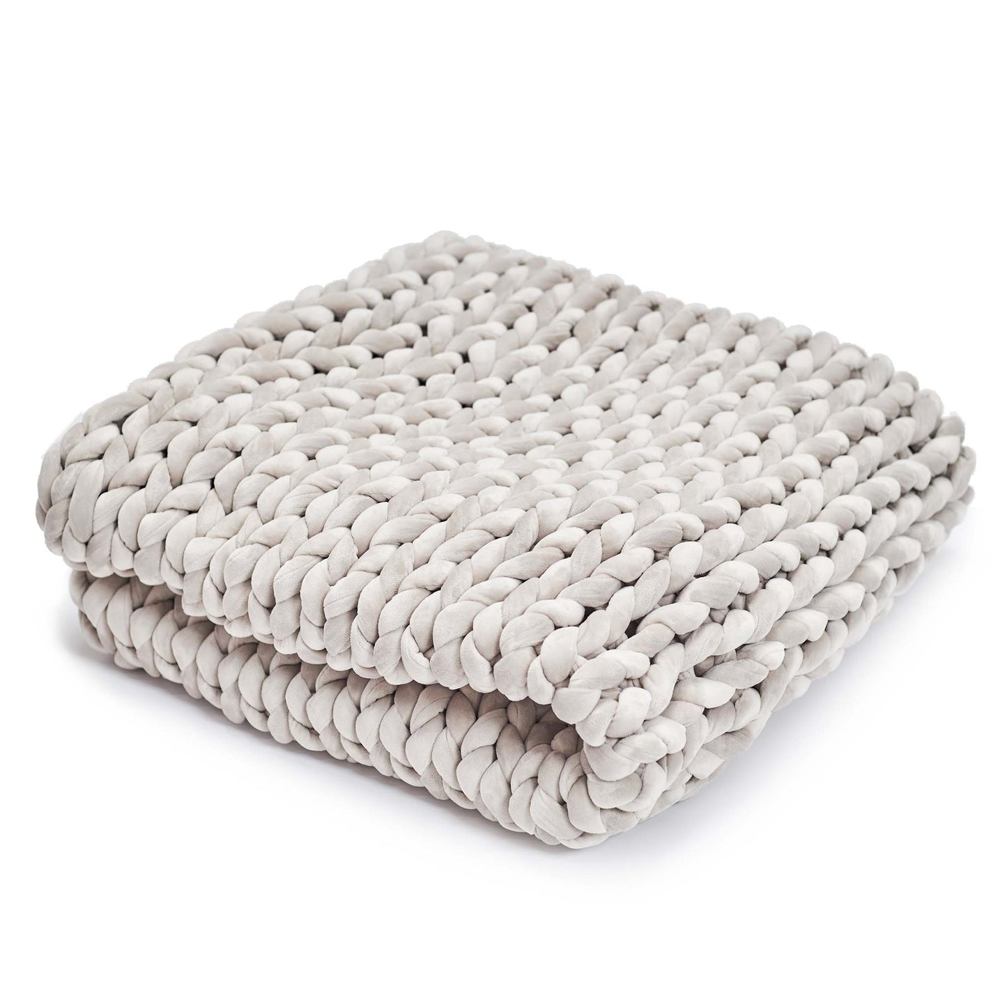 Hush Knit Weighted Blanket - Cotton - Grey