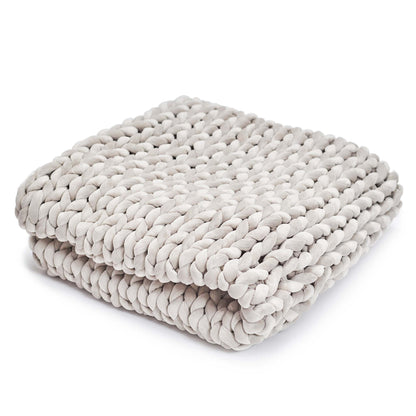 Hush Knit Weighted Blanket - Cotton - Grey