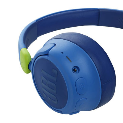 JBL JR460NC Active Noise-Canceling On-Ear Wireless Lifestyle Headphones - Blue