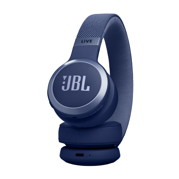 JBL Live 670NC Wireless On-Ear Headphones with True Adaptive Noise Canceling - Blue