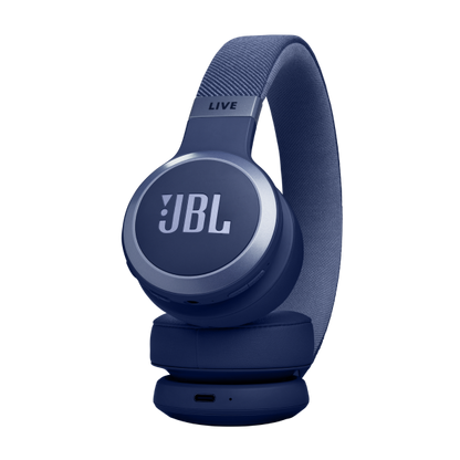 JBL Live 670NC Wireless On-Ear Headphones with True Adaptive Noise Canceling - Blue