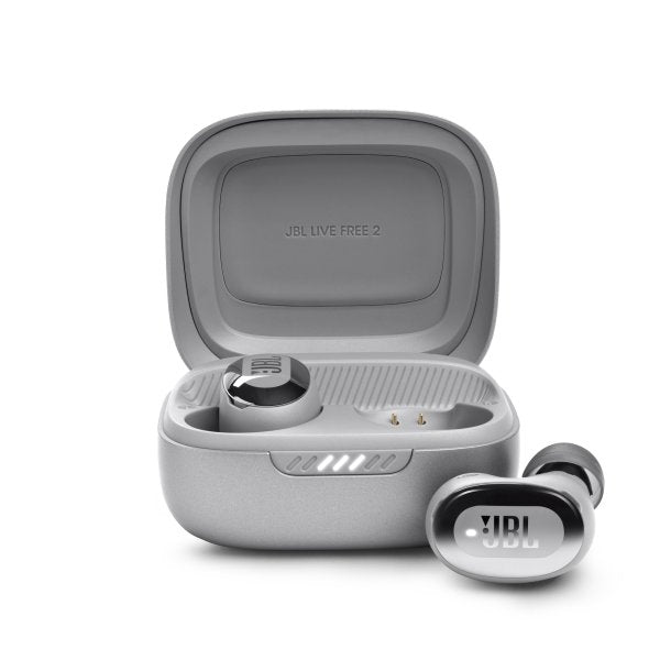JBL Live Free 2 True Wireless Noise Cancelling Earbuds - Silver