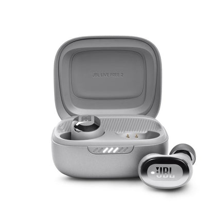 JBL Live Free 2 True Wireless Noise Cancelling Earbuds - Silver