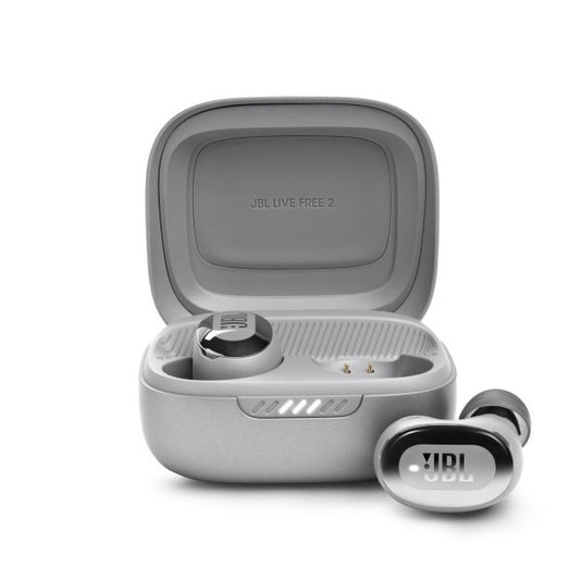 JBL Live Free 2 True Wireless Noise Cancelling Earbuds - Silver