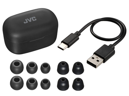 JVC True Wireless Noise Cancelling In-Ear Headphones - Black