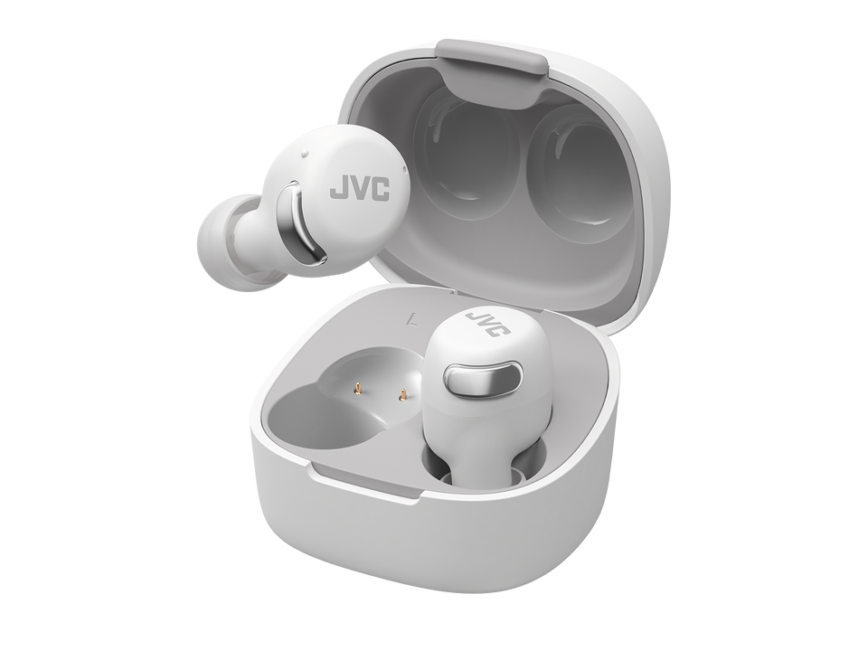 JVC New Compact True Wireless Active Noise Cancelling Headphones - White