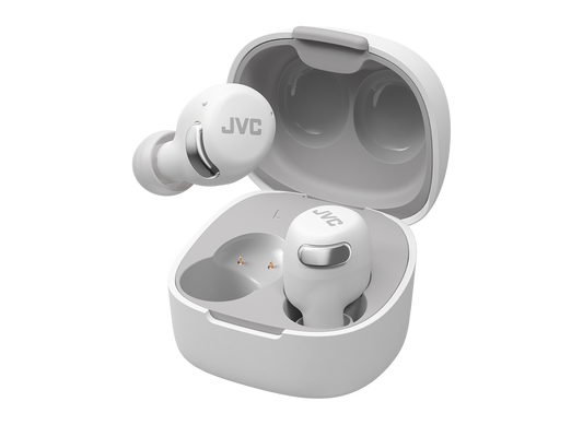 JVC New Compact True Wireless Active Noise Cancelling Headphones - White