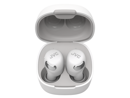 JVC New Compact True Wireless Active Noise Cancelling Headphones - White