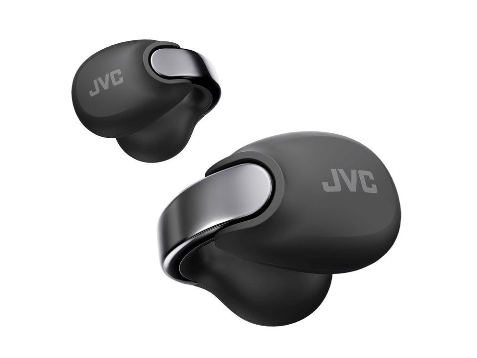 JVC Wireless Open-Earcuff Earbuds - Nearphones - Coal Black
