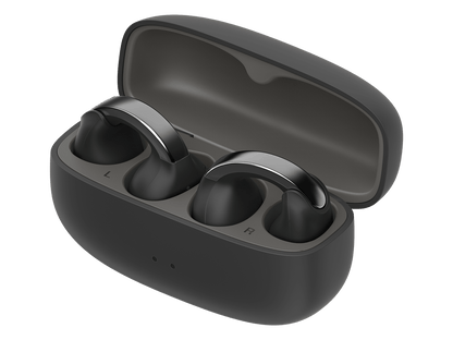 JVC Wireless Open-Earcuff Earbuds - Nearphones - Coal Black