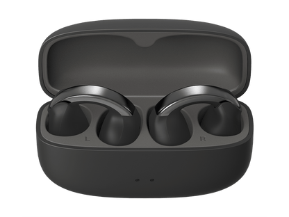 JVC Wireless Open-Earcuff Earbuds - Nearphones - Coal Black