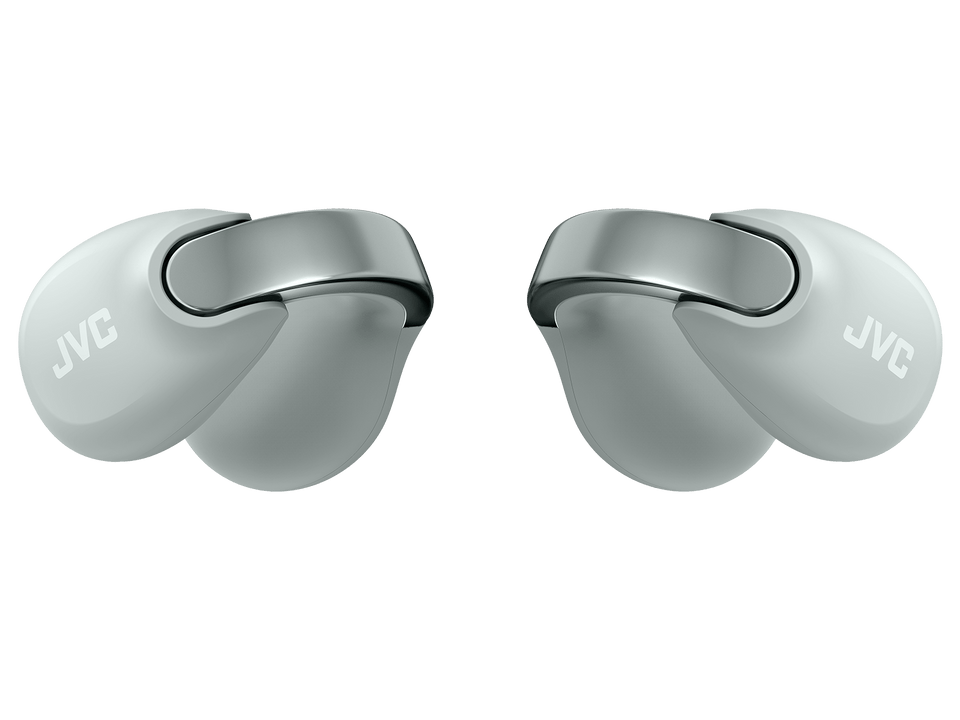 JVC Wireless Open-Earcuff Earbuds - Nearphones - Ice Gray