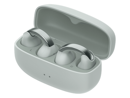 JVC Wireless Open-Earcuff Earbuds - Nearphones - Ice Gray