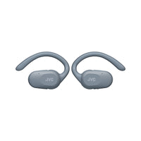 JVC HA-NP40T Nearphones Wireless Open-Ear Earbuds - Blue earbuds detail