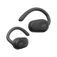 JVC HA-NP40T Nearphones Wireless Open-Ear Earbuds - Black earbuds side view