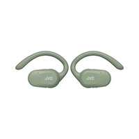 JVC HA-NP40T Nearphones Wireless Open-Ear Earbuds - Green earbuds detail