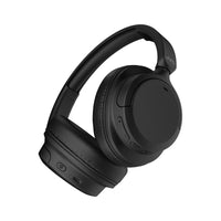 JVC HA-S75N Active Noise Cancelling Wireless Over-Ear Headphones - Black three-quarter angle view