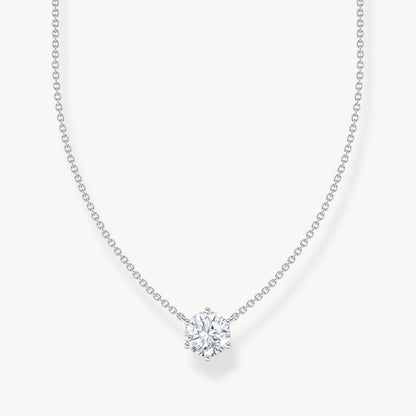 Thomas Sabo Basic White Silver Necklace with Pendant