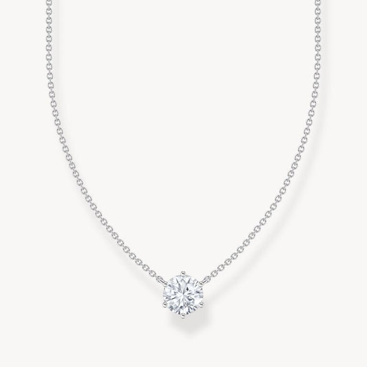 Thomas Sabo Basic White Silver Necklace with Pendant