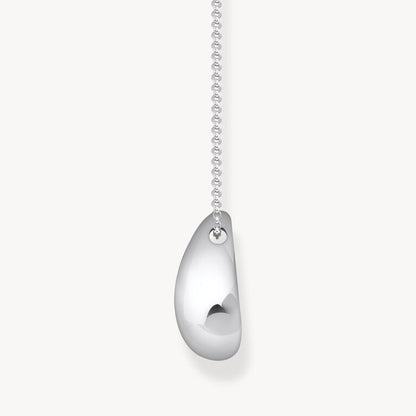 Thomas Sabo Silver Necklace With Pendant In Organic Drop-Shape