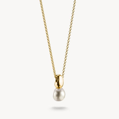 Thomas Sabo Gold Plated Necklace with Pearl Pendant