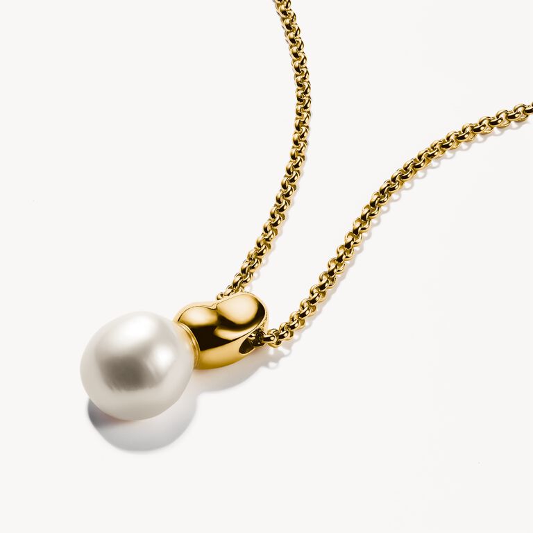 Thomas Sabo Gold Plated Necklace with Pearl Pendant