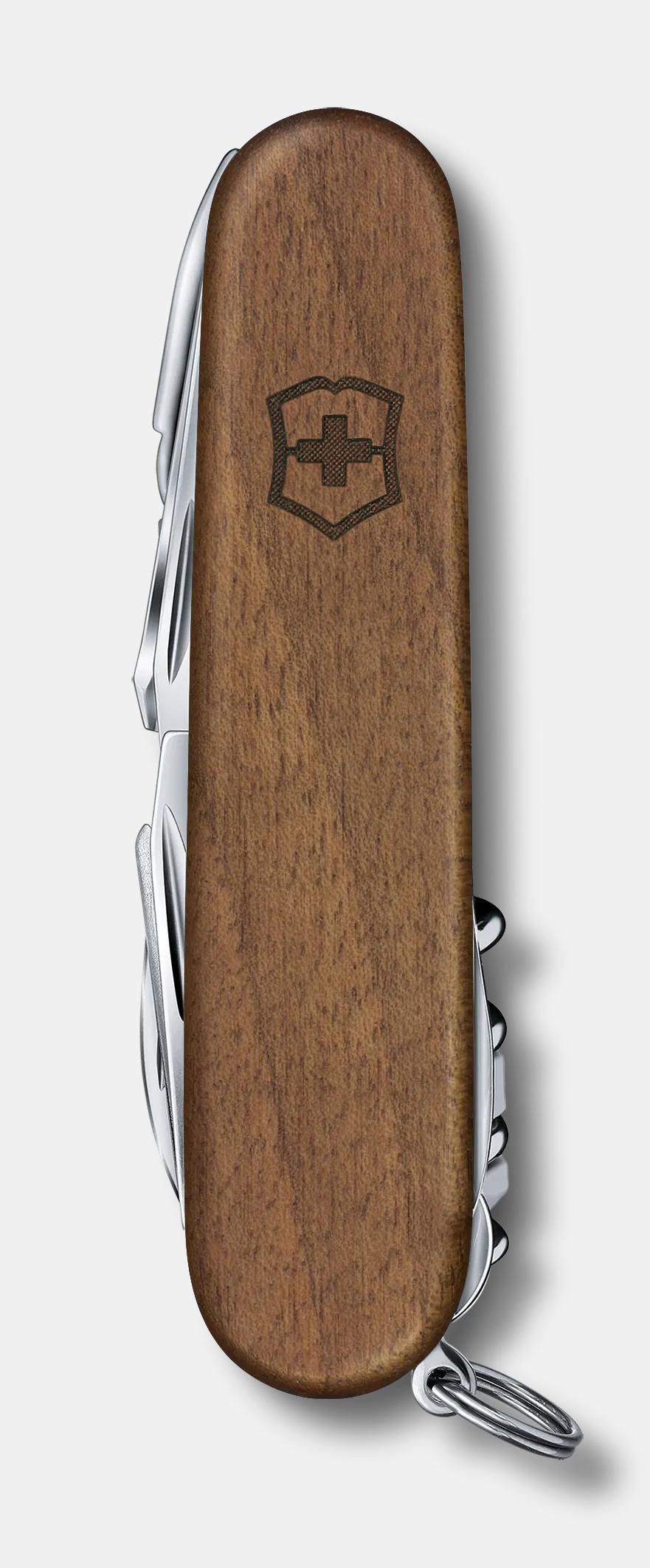 Victorinox Swiss Champ Walnut Pocket Knife Tool - Walnut
