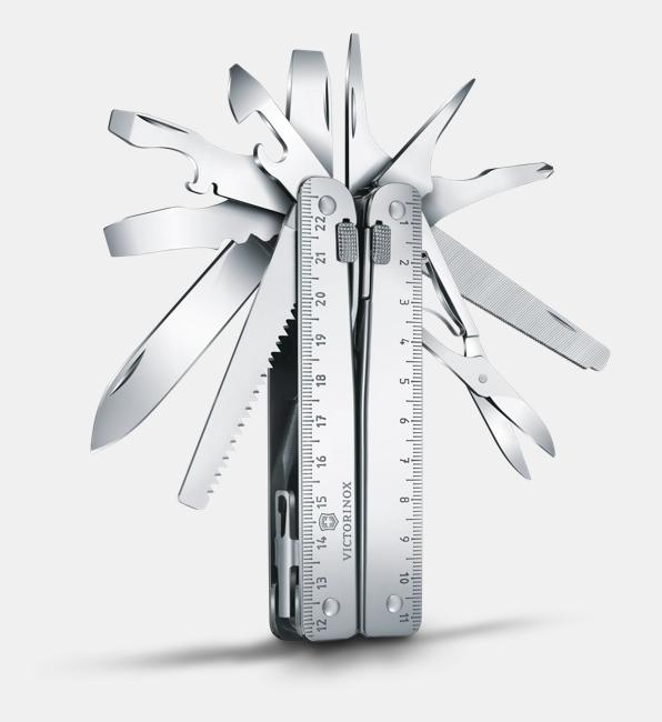 Victorinox Swiss Tool X Folding Tool - Silver/Silver