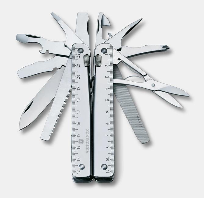 Victorinox Swiss Tool X Folding Tool - Silver/Silver