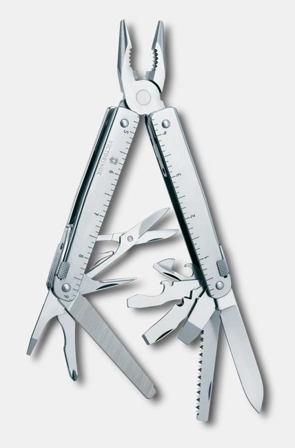 Victorinox Swiss Tool X Folding Tool - Silver/Silver