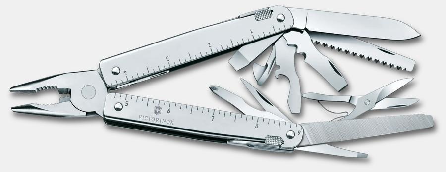 Victorinox Swiss Tool X Folding Tool - Silver/Silver