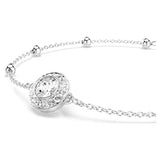 Swarovski Una Angelic Bracelet, Round Cut, White, Rhodium Plated — 5733196 — view 2