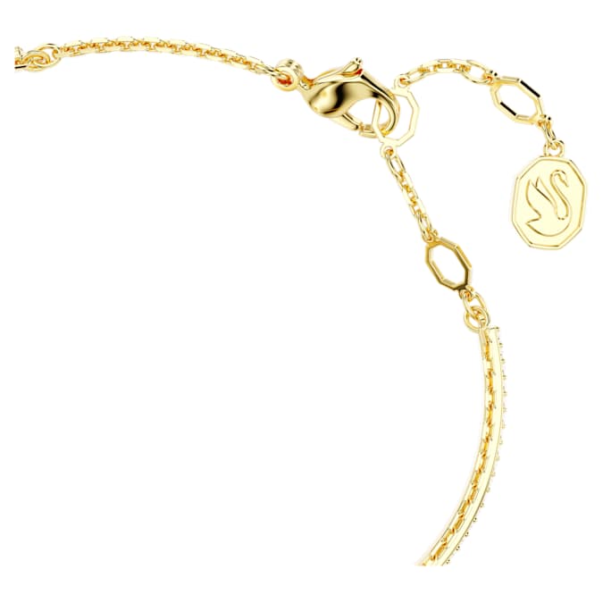 Swarovski Chroma Bangle Heart, Red, Gold-Tone Plated
