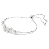Swarovski Constella Bangle, Crystal Pearl, Round Cut, White, Rhodium Plated — 5705618 — view 2