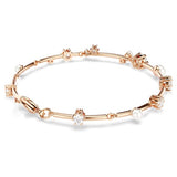 Swarovski Constella Bracelet, Crystal Pearl, Round Cuts, White, 18K Rose Gold Finish — 5729505 — view 4