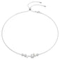 Swarovski Constella Necklace Bar, White, Rhodium Plated