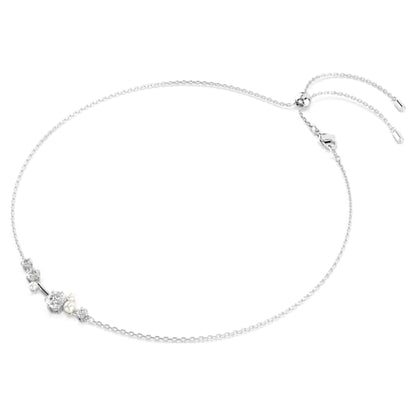 Swarovski Constella Necklace Bar, White, Rhodium Plated