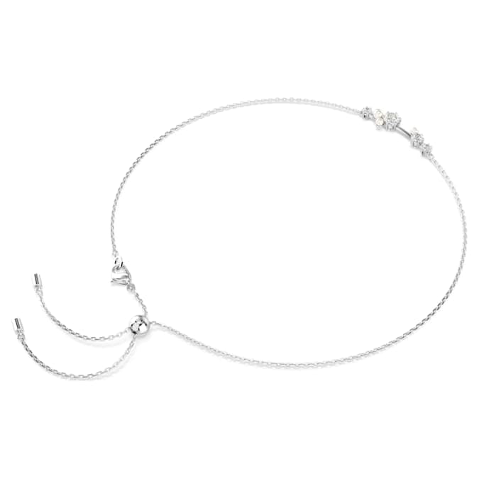 Swarovski Constella Necklace Bar, White, Rhodium Plated