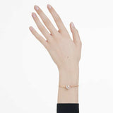 Swarovski Dextera Bangle, Round Cut, White, Rose Gold-tone Finish — 5692259 — view 5