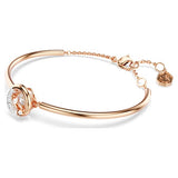Swarovski Dextera Bangle, Round Cut, White, Rose Gold-tone Finish — 5692259 — view 2